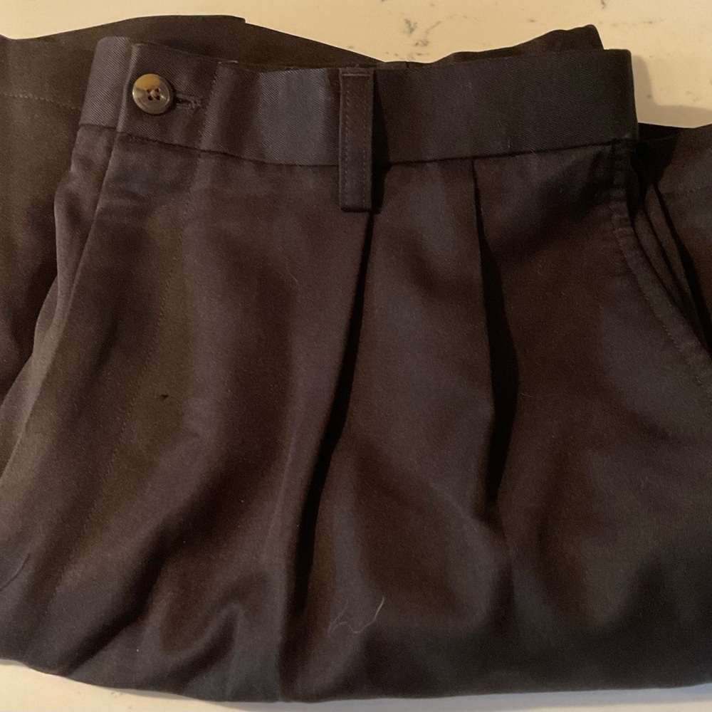 Black Pleated Shorts